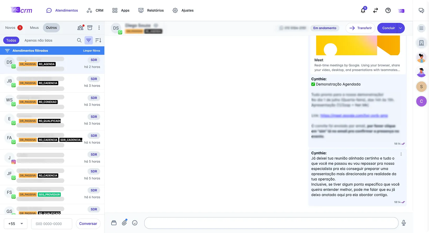 123CRM Central de Atendimento e CRM