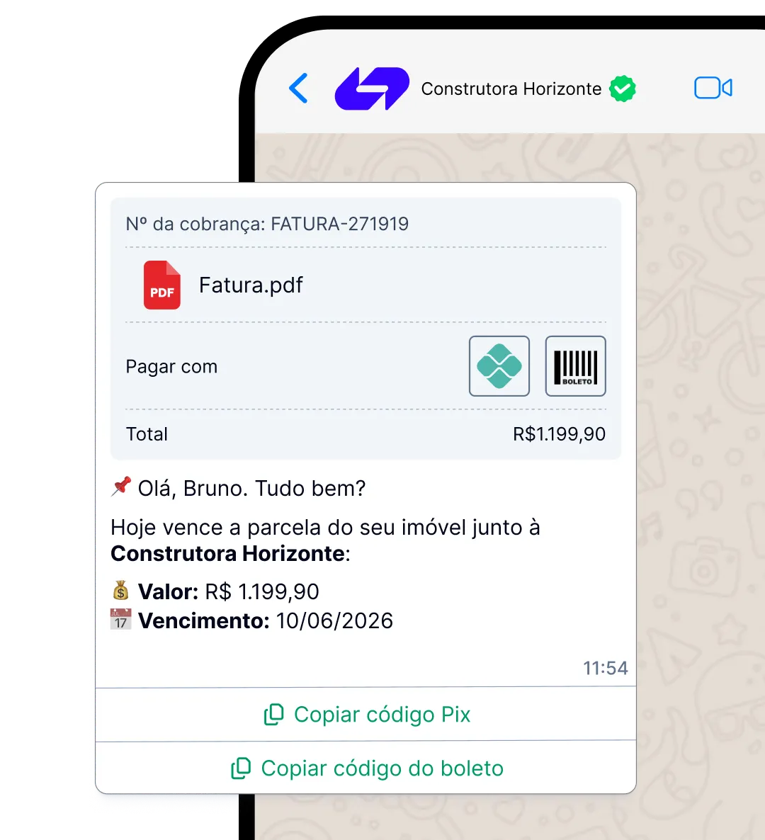 No vencimento