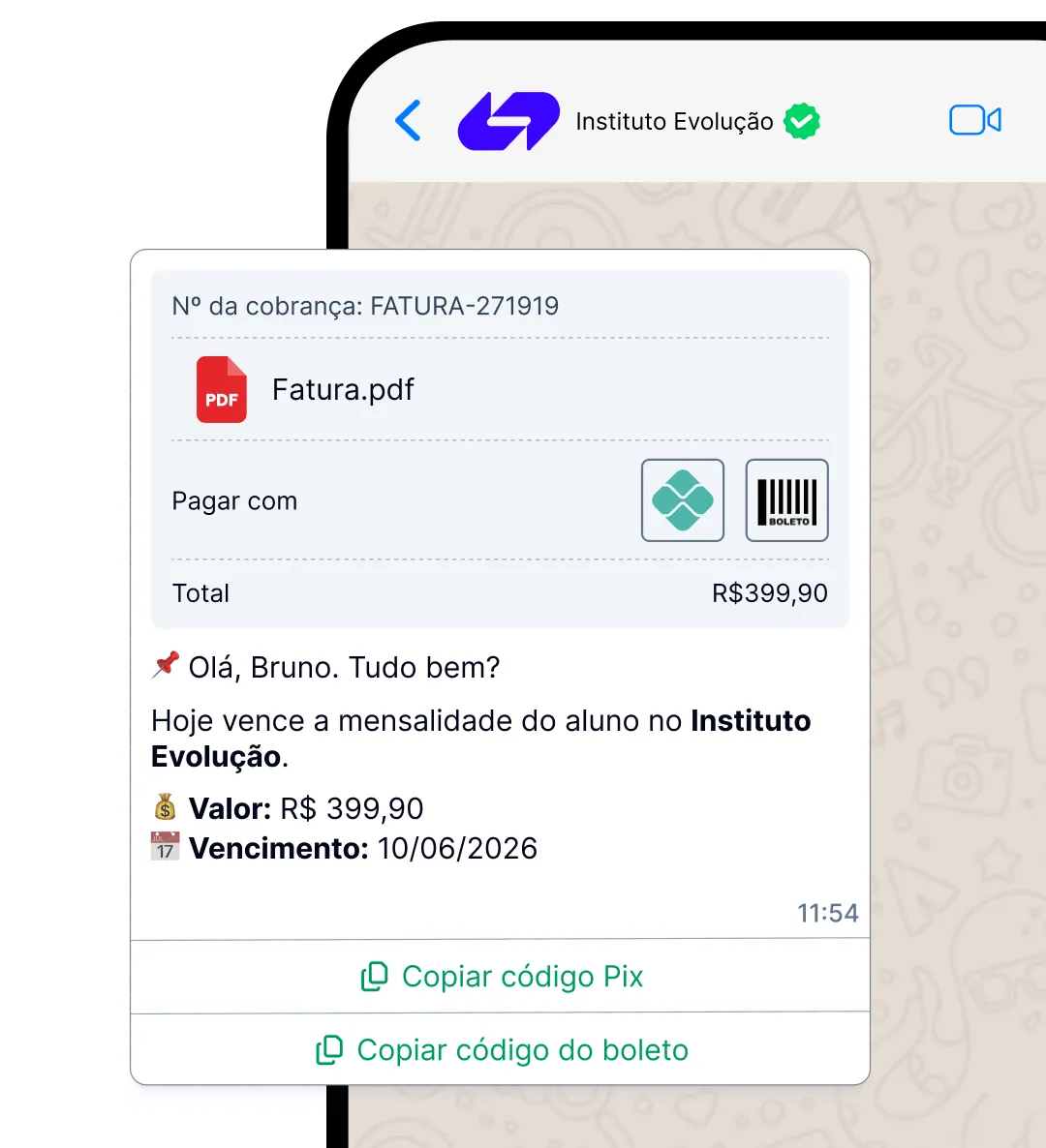 No vencimento