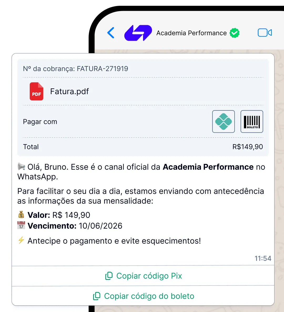 Antes do vencimento