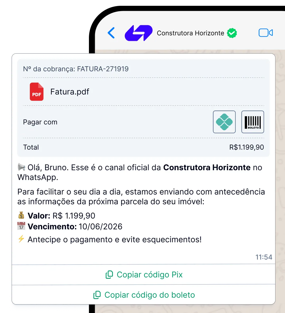 Antes do vencimento