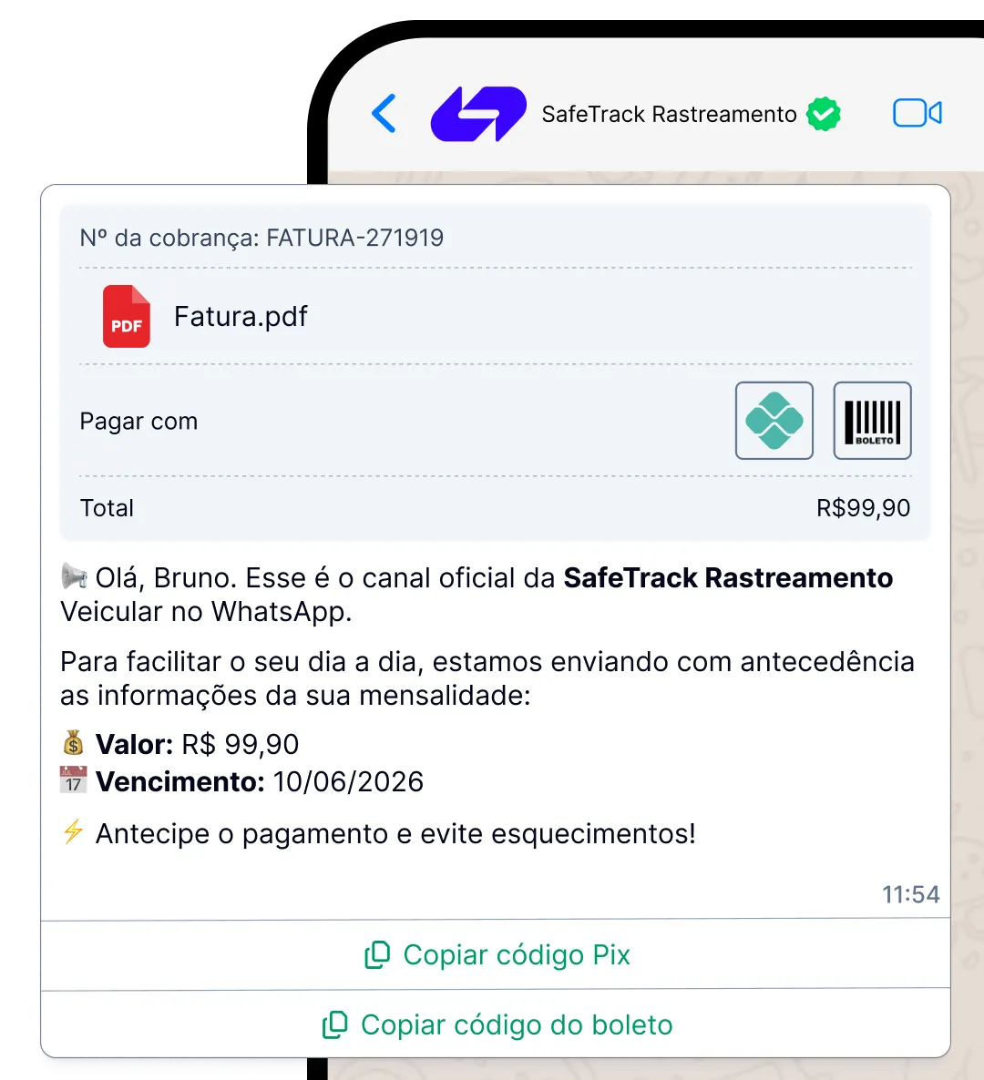 Antes do vencimento