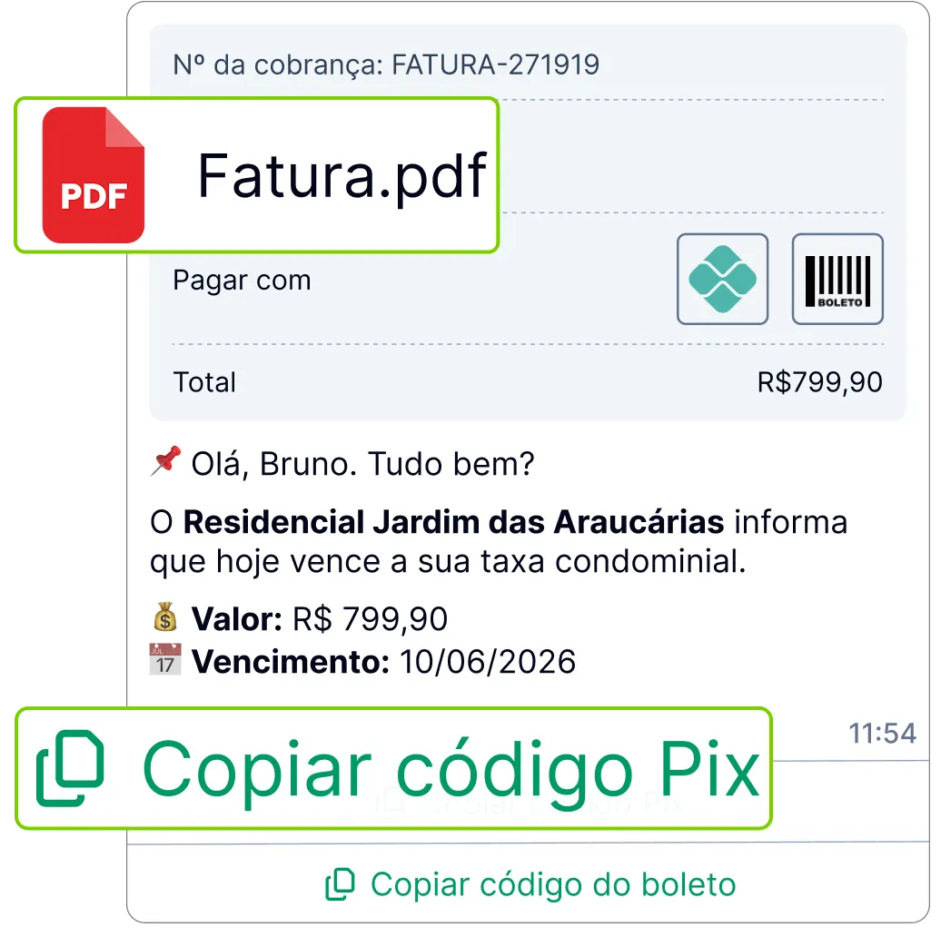 Automatize a cobrança de taxas condominiais pelo WhatsApp