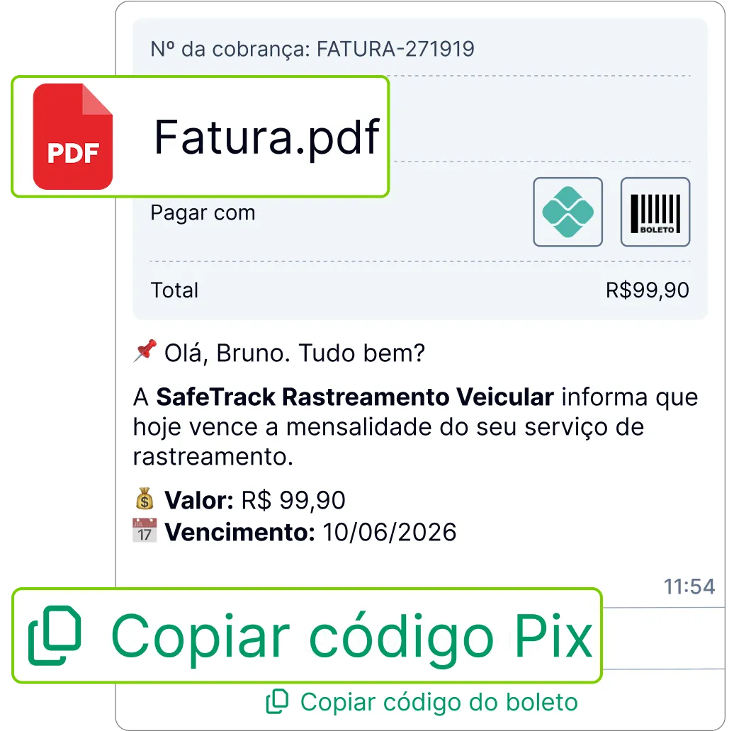 Chega de mensalidade de rastreamento em atraso