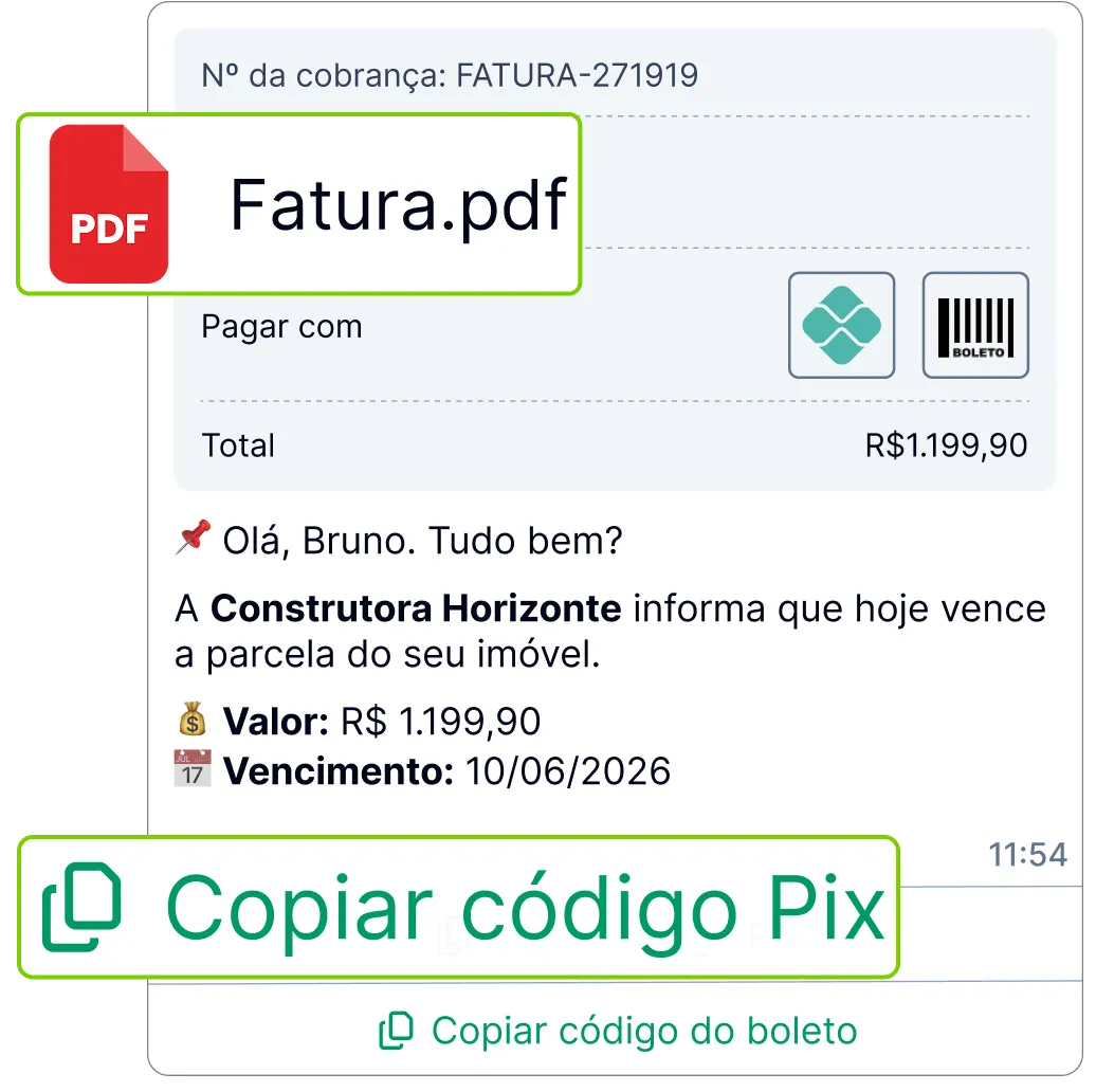 Automatize a cobrança de parcelas e boletos da sua construtora pelo WhatsApp