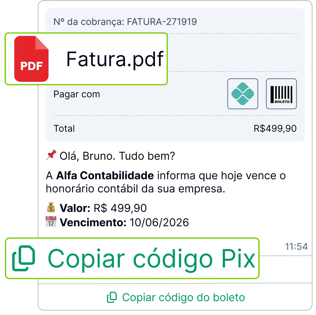 Automatize a cobrança de honorários contábeis pelo WhatsApp